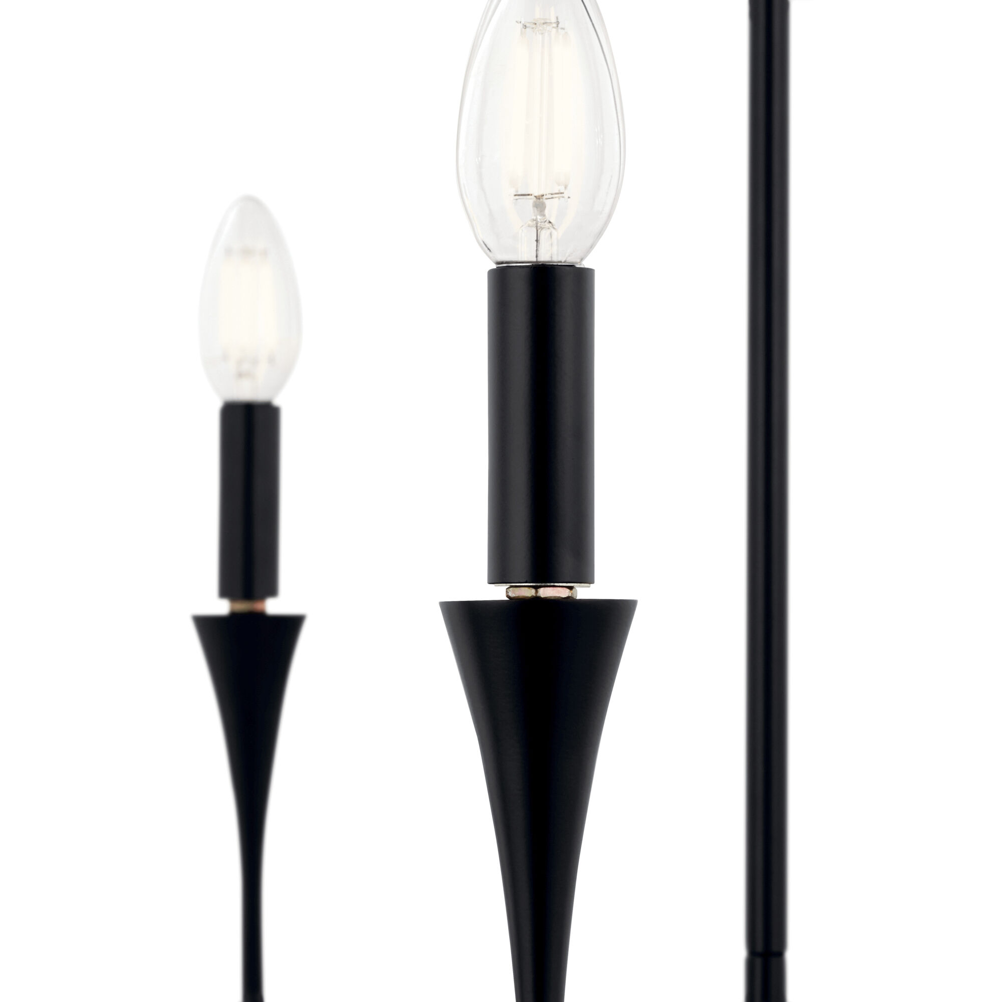 Alvaro 5 Light Black Chandelier Ceiling Light, 1 Tier Small